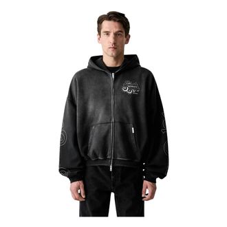 Represent Zip-through Hoodie - Heren - Vesten met rits - Zwart - XL - Katoen - Hoodies & sweatvesten