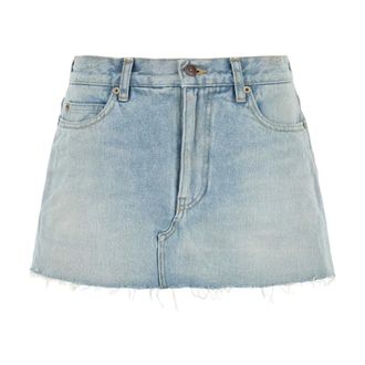 Balenciaga Dames, Korte broeken, Blauw, Maat: S Katoen