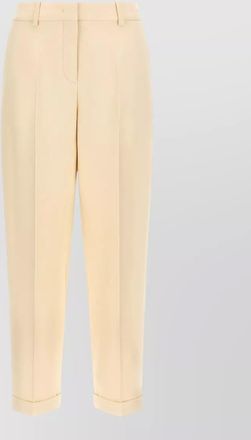 Fendi silk tailored trousers