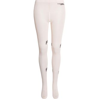 HommeGirls HG Logo Jacquard Tights in Pink at Nordstrom, Size Medium