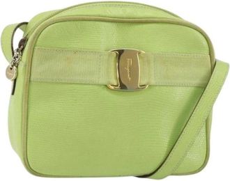 Ferragamo Pre-owned Cross Body Bags, female, Green, Size: ONE SIZE Pre-owned Cross Body Bag