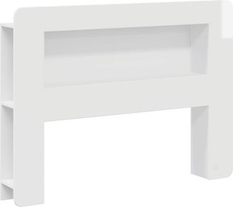vidaXL Cabecero Con Armario Brillante Madera De Ingenier&iacute;a Vidaxl