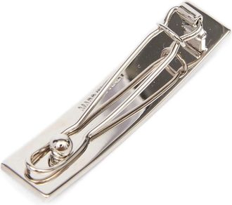 Maison Margiela Womens Silver Brass Hair Clip Accessory