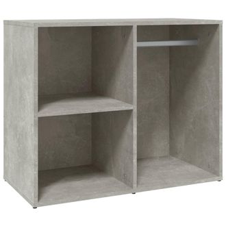 vidaXL Vidaxl - Mueble Vestidor Madera Contrachapada Gris Hormig&oacute;n 80x40x65 Cm