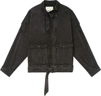 Isabel Marant Isabel Marant, Denim Jackets, female, Black, Size: 2XS Outerwear Isabel Marant