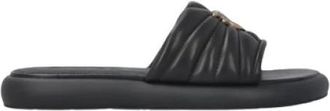 Pinko Pinko, Schoenen, Dames, Zwart, 38 EU, Leer, Slippers