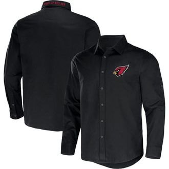 NFL Mens NFL x Darius Rucker Collection by Fanatics Black Arizona Cardinals Convertible Twill Long Sleeve Button-Up Shirt at Nordstrom, Size Medium
