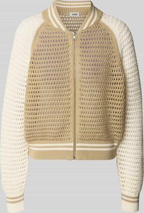 Drykorn Drykorn Strickjacke mit Stehkragen Modell NALFY in Offwhite, Größe L