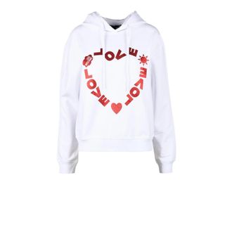 Love Moschino Mujer, Sudaderas, Blanco, Talla: S