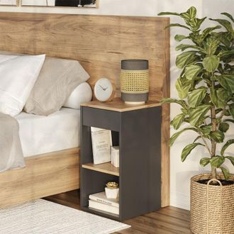 Vicco Mesilla De Noche Dany, Antracita, 35 X 65 Cm Con 1 Caj&oacute;n, Vicco