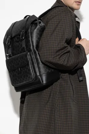 Coach Monogram Backpack, Mens, Black
