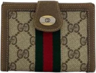 Gucci Pre-owned Wallet (bi-fold) - Dames - Vintage Accessoires - Bruin - ONE Size - Leer - Vintage