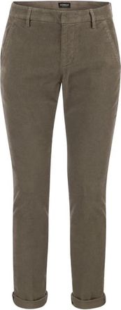 Dondup Gaubert Broeken - Heren - Slim Fit Broeken - Grijs - W30 - Katoen - Broeken