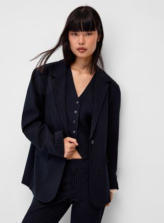 Twik Womens Oversized shoulder-pad jacket