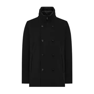 Duno Hombre, Abrigos, Negro, Talla: 2XL