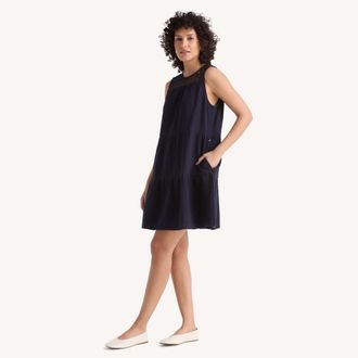 Nautica Womens Tiered Mini Dress