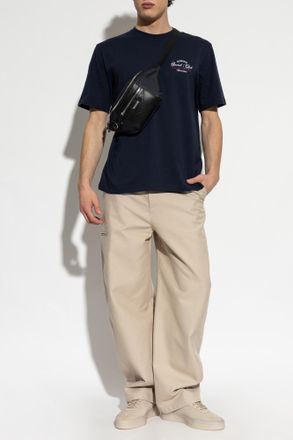 Iceberg T-shirt With Logo, Mens, Navy Blue