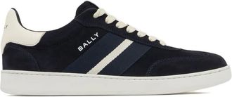 Bally Retro Crest stripe suede sneakers - Blue