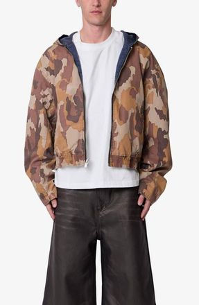 mnml Reversible Hooded Jacket in Camo at Nordstrom, Size Xx-Large