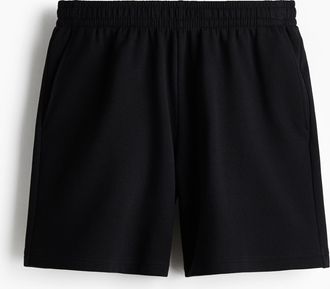 H&M Sweatshorts in Regular Fit - Schwarz