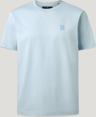 Belstaff Steel T-shirt Mens Mercerised Cotton Sky Blue Size XS