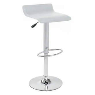 Netfurniture Baconey Adjustable Breakfast Bar Stool - White