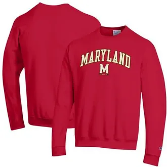 Champion Mens Champion Red Maryland Terrapins Arch Over Logo Pullover Sweatshirt at Nordstrom, Size X-Large