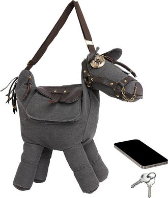 Generic Shoulder Bag for Women - Horse Design Bags - Funny Animal Purse | for Women Wife Outdoor Shopping Dating Gathering Leisure Travel Vacation Birthday