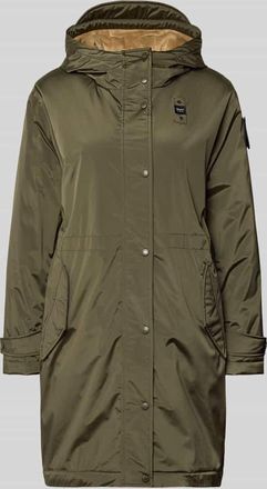 Blauer Regular Fit Parka mit Teddyfellbesatz Modell Payne in Oliv, Größe XXL