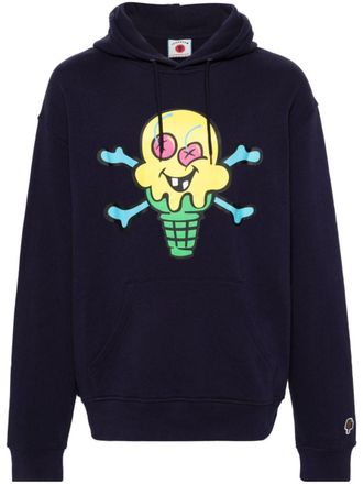 Icecream Cones & Amp;Bones Printed Hoodie