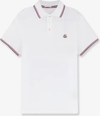 Moncler Polo in cotone con patch Logo - MONCLER - gender_Man