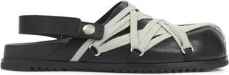 Rick Owens Schoenen, Dames, Zwart, 36 EU, Leer, Megalace Mule Granola