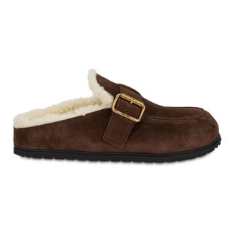 Prada Dames, Schoenen, Bruin, Maat: 39 EU Leer