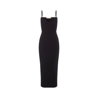 Jacquemus Dames, Jurken, Zwart, Maat: M Viscose