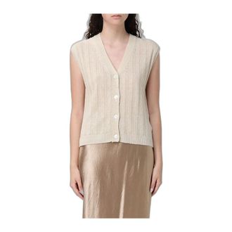 Max Mara Chaleco MML Ranghi - Jackets - Mujer - Blanco - L