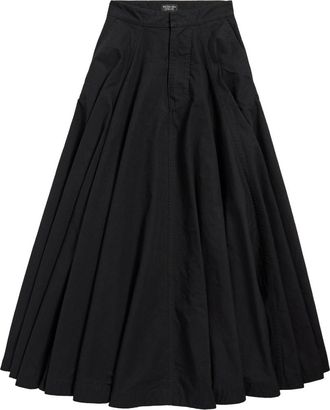 Balenciaga Black Long Skirt