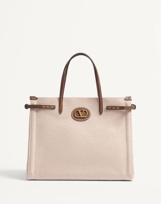 Valentino Garavani Borsa Shopping Media Valentino Garavani Antibes In Canvas Uomo NATURALE UNI