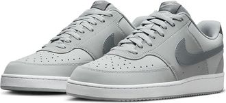Nike Court Vision Low Mens Cross Training Shoes Light Smoke Grey/Smoke Grey/White : 12.5 D - Medium, Faux Leather