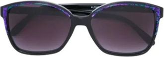 Saint Laurent Pre-owned Acetate sunglasses - Dames - Vintage Accessoires - Paars - ONE Size - Vintage