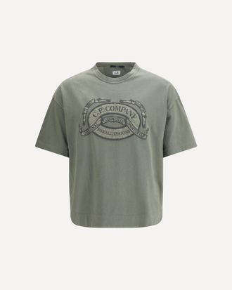 C.P. Company C. P. COMPANY 20/1 Jersey Short Sleeve Boxy Logo T-Shirt Male L