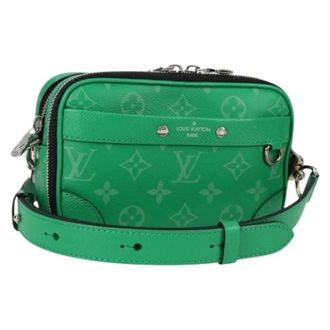 Louis Vuitton Tweedehands leren Louis Vuitton tassen - Dames - Pre-owned - Groen - Maat: ONE Size Leer