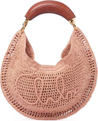Chlo&eacute; SUMMER BANANA RAFFIA HOBO BAG - Chloe - Woman