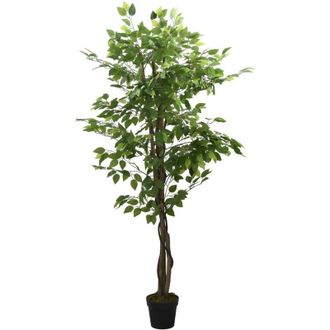 vidaXL Ficus artificial con 378 hojas verde 80 cm Vidaxl