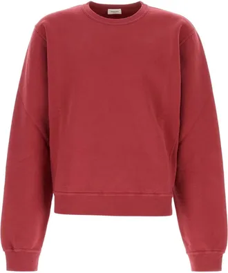 Saint Laurent Tyrian Purple Cotton Sweatshirt