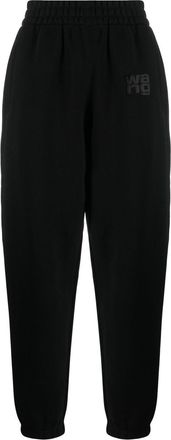 Alexander Wang Logo Print Tapered Track Pants - Womens - Polyester/Cotton