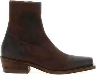 Mars&egrave;ll Schoenen, Heren, Bruin, 44 EU, Leer, Tex Tex Enkellaarsjes