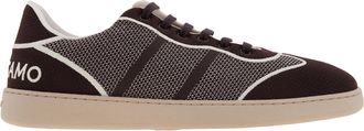 Ferragamo Ferragamo Technical Fabric Low-Top Sneakers, Size 9