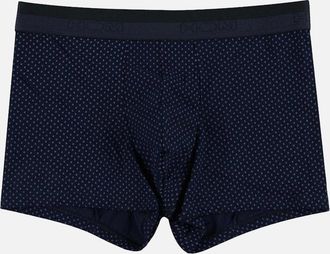 HOM Hom Mens Max Allover Logo Boxer Trunk, Navy - Size: 39/38/32