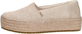 Toms Valencia Platform Espadrille - Dames - Espadrilles - Geel - 38 EU - Linnen - Schoenen