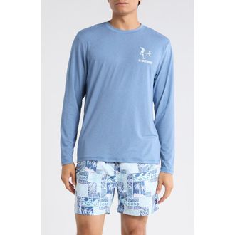 Vintage Summer Swimwear Graphic UPF 50+ Sunshirt in Denim at Nordstrom Rack, Size Xx-Large